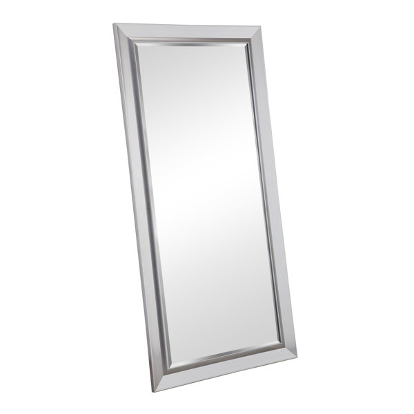 Red Barrel Studio® Brushed Nickel Full Length Huge Floor Mirror XL